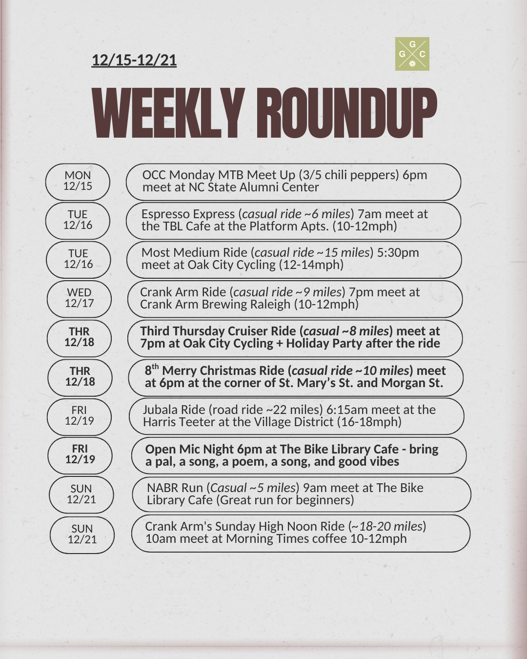 Weekly Roundup: December 15-21